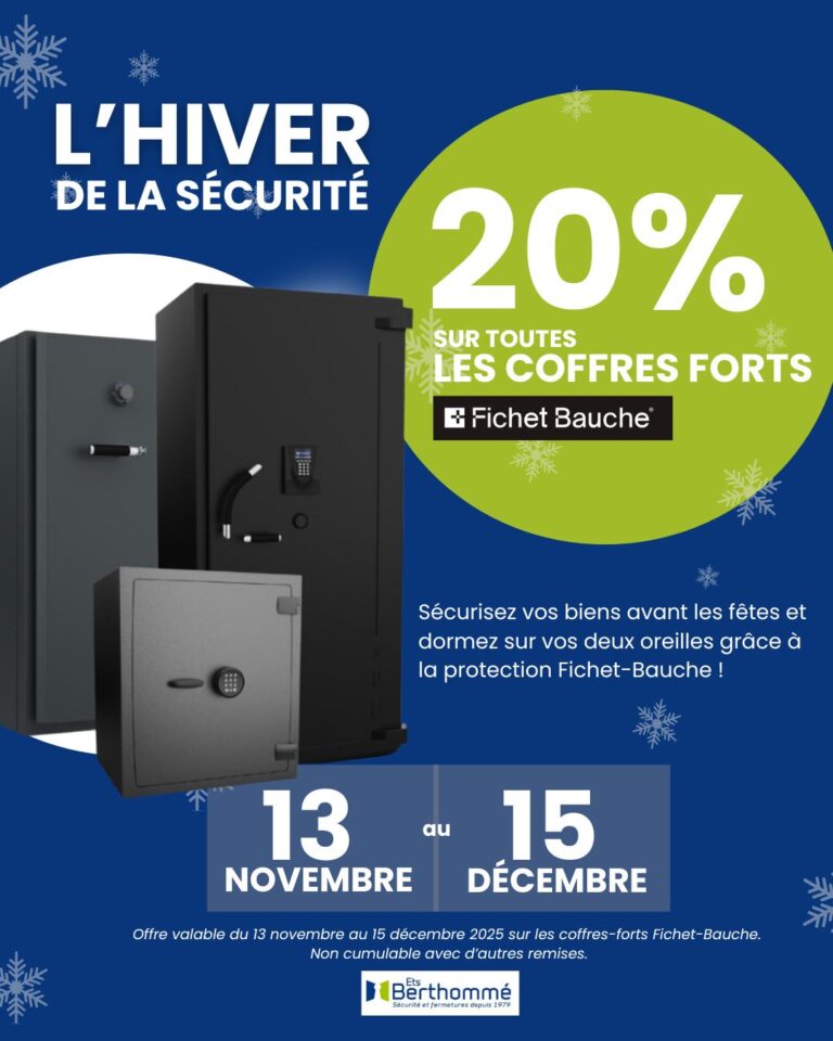 coffre-fort fichet-bauche promotion decembre 2025