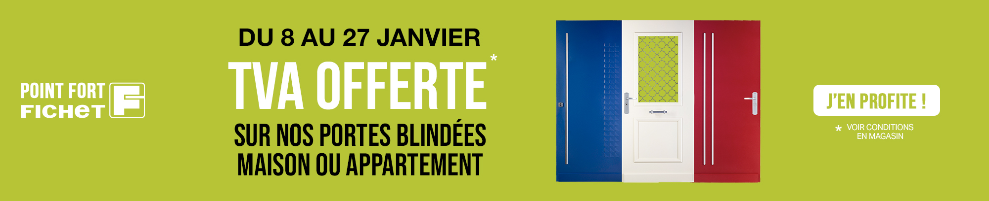 TVA Offerte sur les portes blindées Fichet