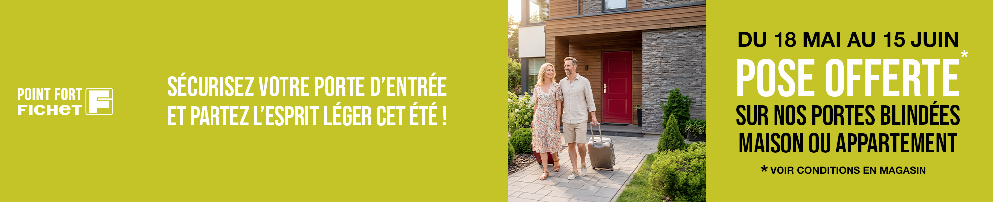 Pose offerte sur les porte blindée Fichet
